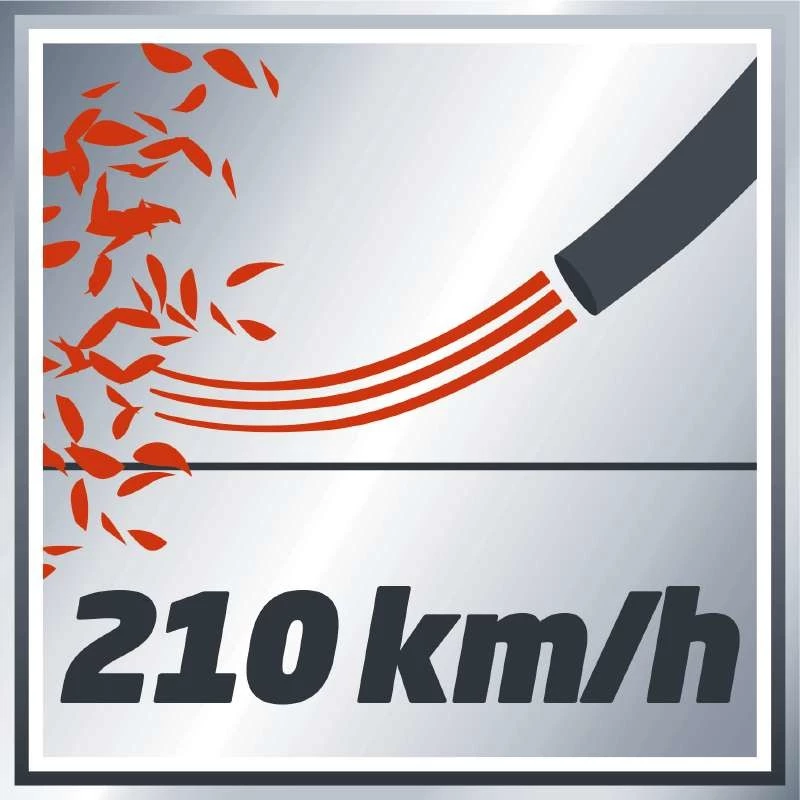Einhell GE-CL 18 Li E - Solo accu-bladblazer 210 km/h zwart, rood