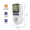 Elektronische timer QOLTEC PC0628 met LCD-display, 24-uurs countdown