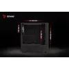 Savio Noctis Glass RGB Cube pc-behuizing, ATX/Micro-ATX/Mini-ITX, voorkant van gehard glas, RGB-fans, zwart