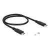 Delock - behuizing voor opslagmedium - M.2 - M.2 NVMe-kaart - USB 3.1 (Gen 2) - zwart (42614)