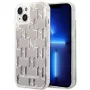 Karl Lagerfeld KLHCP14MLMNMS iPhone 14 Plus 6.7 hardcase zilver / zilver Liquid Glitter Monogram