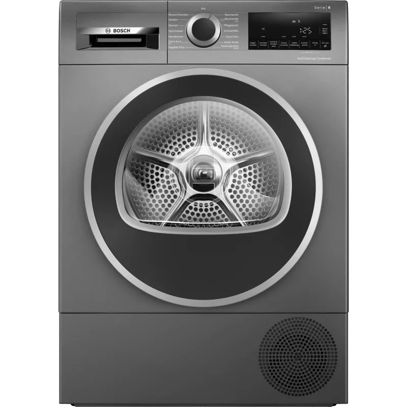 Bosch Serie 6 WQG2450R10 wasdroger vrijstaand frontlader 9 kg zwart