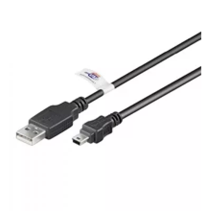 LogiLink USB-verlengkabel USB Type A, 4-polig (M) naar Mini-USB Type B, 5-polig (M) 1,8 m (USB Hi-Speed)