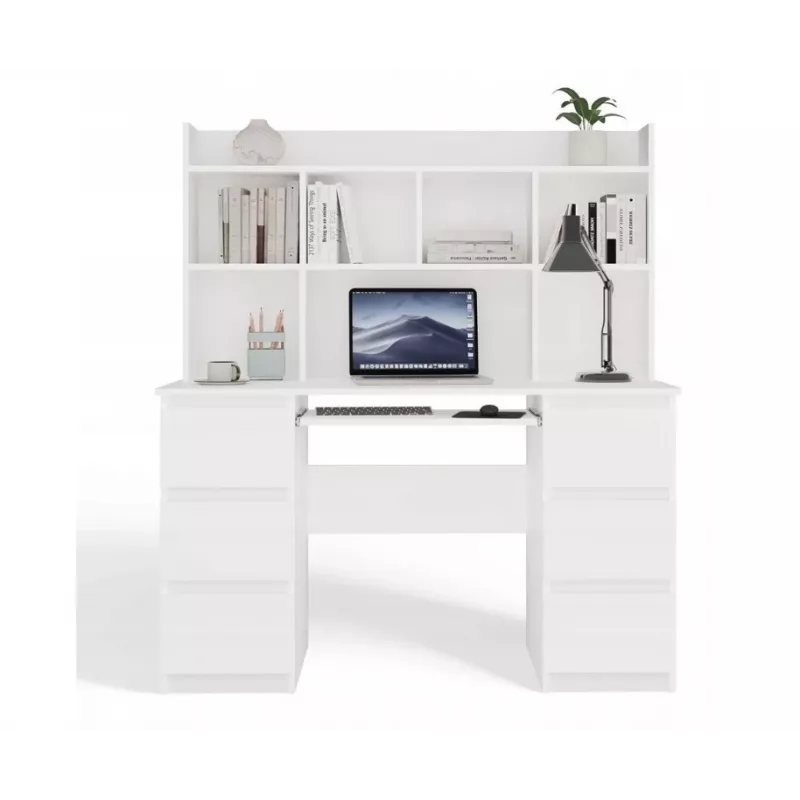 KUBA bureauset + extension piece, wit