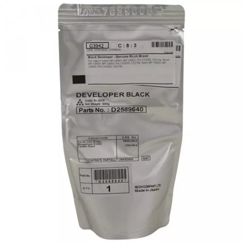 Ricoh D2589640 (D258-9640) Ontwikkelaar, zwart