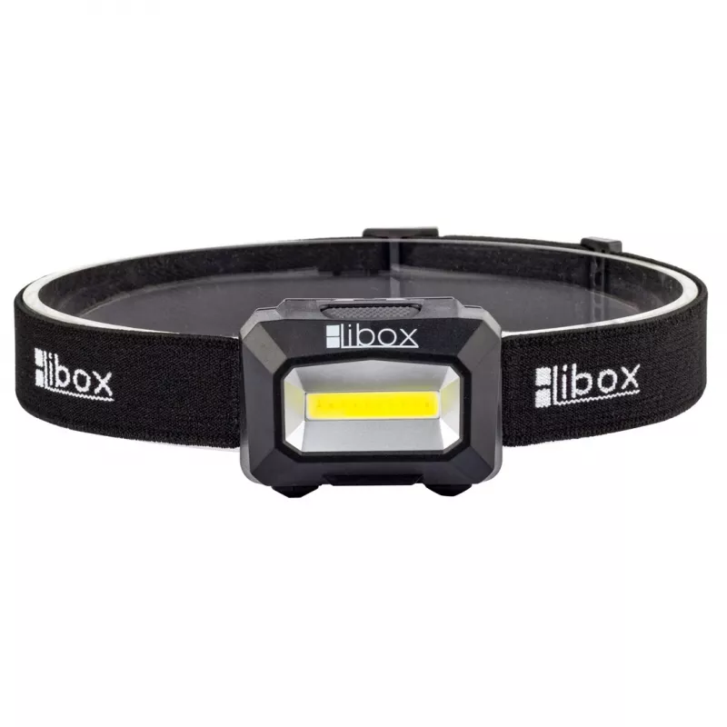 Libox LB0107 zaklamp zwarte hoofdbandlamp LED