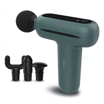 Medisana MG 200 spier-massageapparaat met 4 koppen, vibratie, 3000 t/min, 8 mm amplitude, Li‑Ion 7,4V, USB-laden
