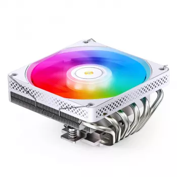 CPU-koeler Jonsbo HP600 120mm wit A-RGB, 120mm ventilator, A-RGB-verlichting