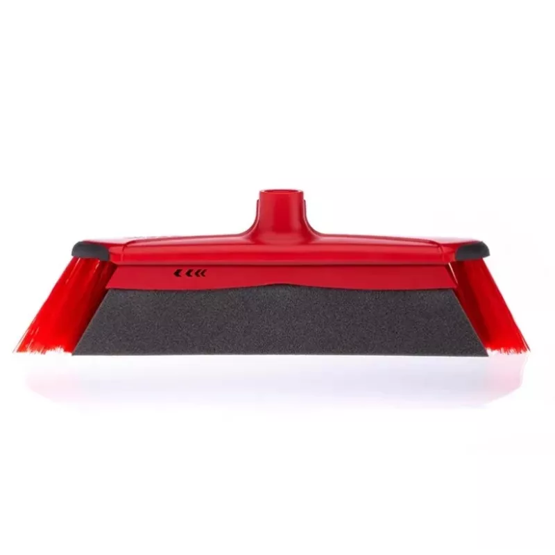 Vloerveger VILEDA 143703 met steel, technopolymeer, zachte/harde haren, binnen, 130 cm, rood