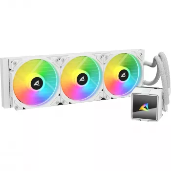 All-in-One CPU-waterkoeling Sharkoon S60 ARGB wit 360mm radiator
