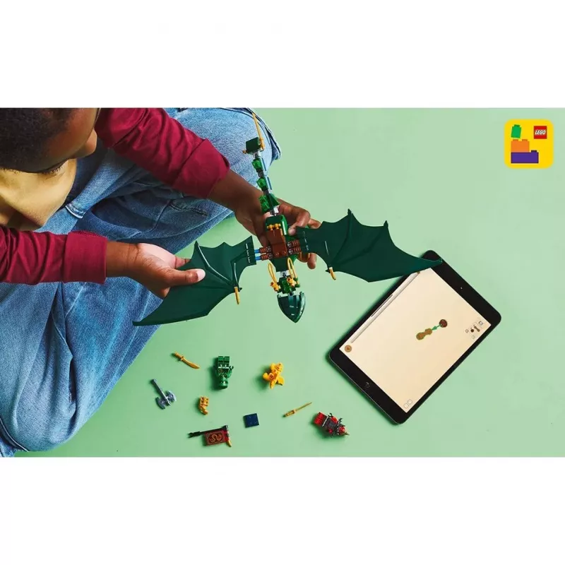 Bouwspeelgoed LEGO NINJAGO 71829 Lloyds Groene-Wouddraak, 128 onderdelen, 2 minifiguren, vanaf 6 jaar