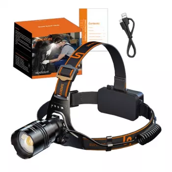 Superfire HL31 Type-C oplaadbare LED-hoofdlamp 3000 lumen
