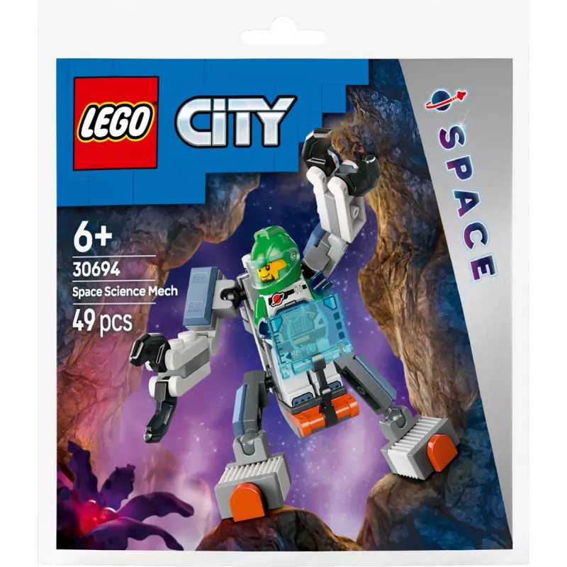 Constructiespeelgoed LEGO City ruimteverkenning-mech 30694 met beweegbare armen en benen