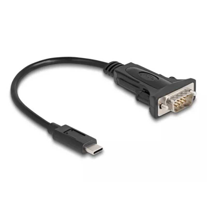 DeLOCK adapter USB Type-C naar RS-232 D-Sub 9-pins stekker 0,25 m