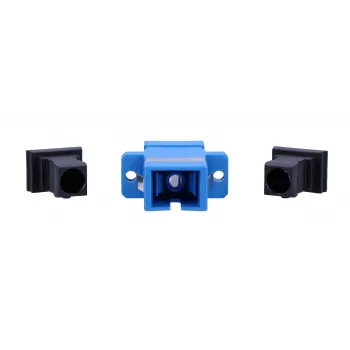 Extralink SC/UPC adapter, singlemode, simplex, blauw