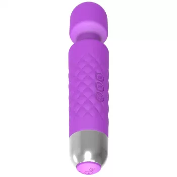 Clitoris-massageapparaat Erolab Wand-M paars oplaadbaar waterdicht