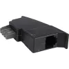 Goobay 50308 TAE-telefoonadapter, TAE-N-stekker naar RJ11-aansluiting, zwart
