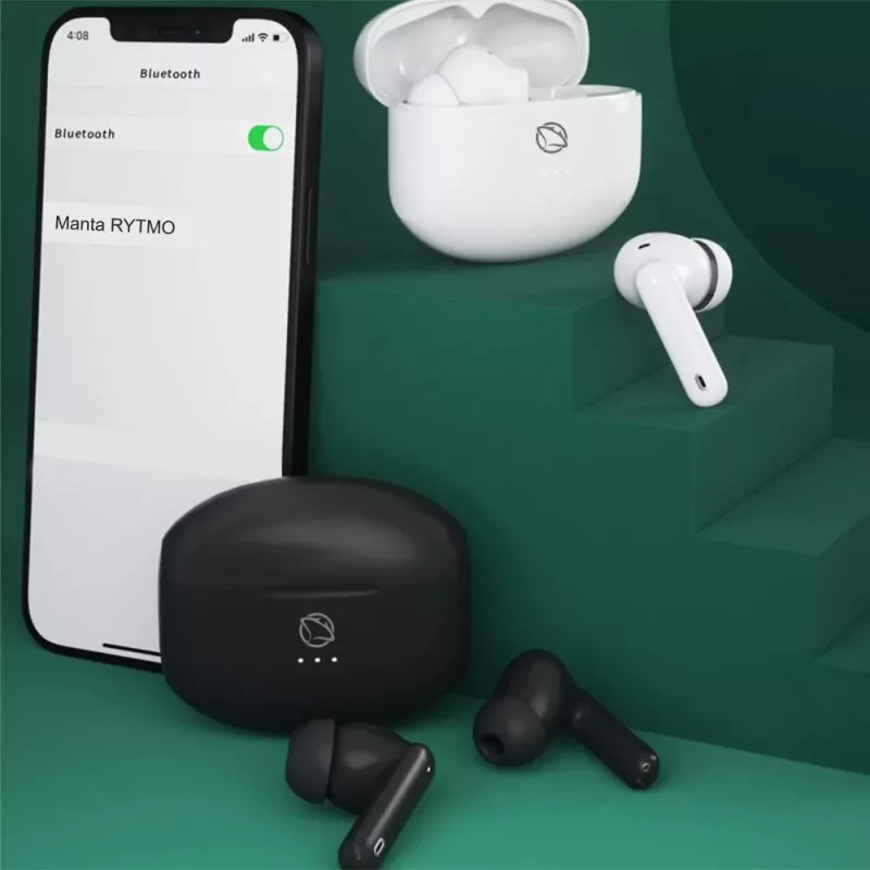 Hoofdtelefoon Manta MTWS008B Rytmo zwart