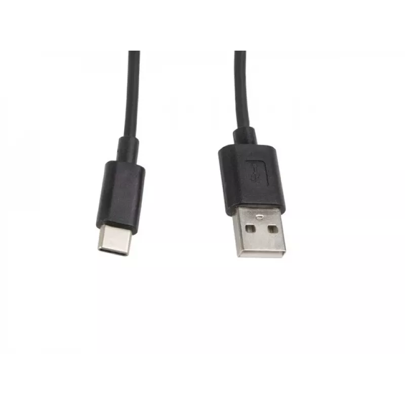 Kabel Lanberg CA-USBO-10CC-0010-BK (USB 2.0 stekker - USB 2.0, USB, Type-C stekker, 1m, zwart) (CA-USBO-10CC-0010-BK)