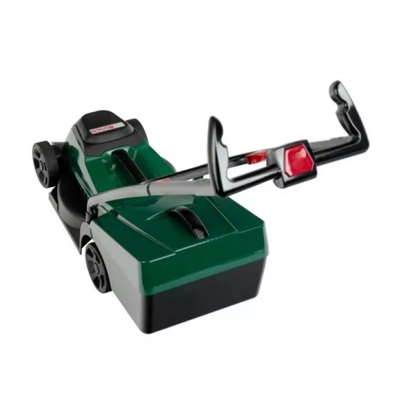 KLEIN 2780 Bosch speelgoedgrasmaaier met afneembare grasopvangbak, realistische geluiden, groen/zwart, vanaf 3 jaar