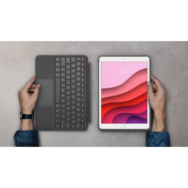 Toetsenbordhoes Logitech Combo Touch voor iPad 7. 8. 9. generatie