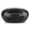 Draagbare CD-speler JVC RD‑E221B — zwart, CD/MP3, cassettedeck, USB-weergave, FM-radio, AUX, batterij-/netvoeding