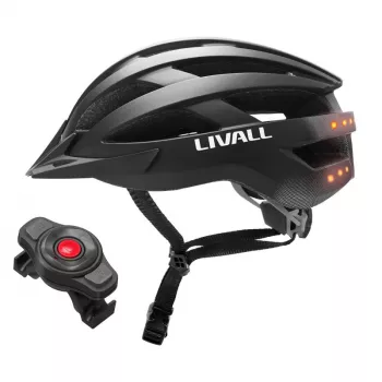Bluetooth MTB-fietshelm 58-62cm LED/SOS/intercom zwart
