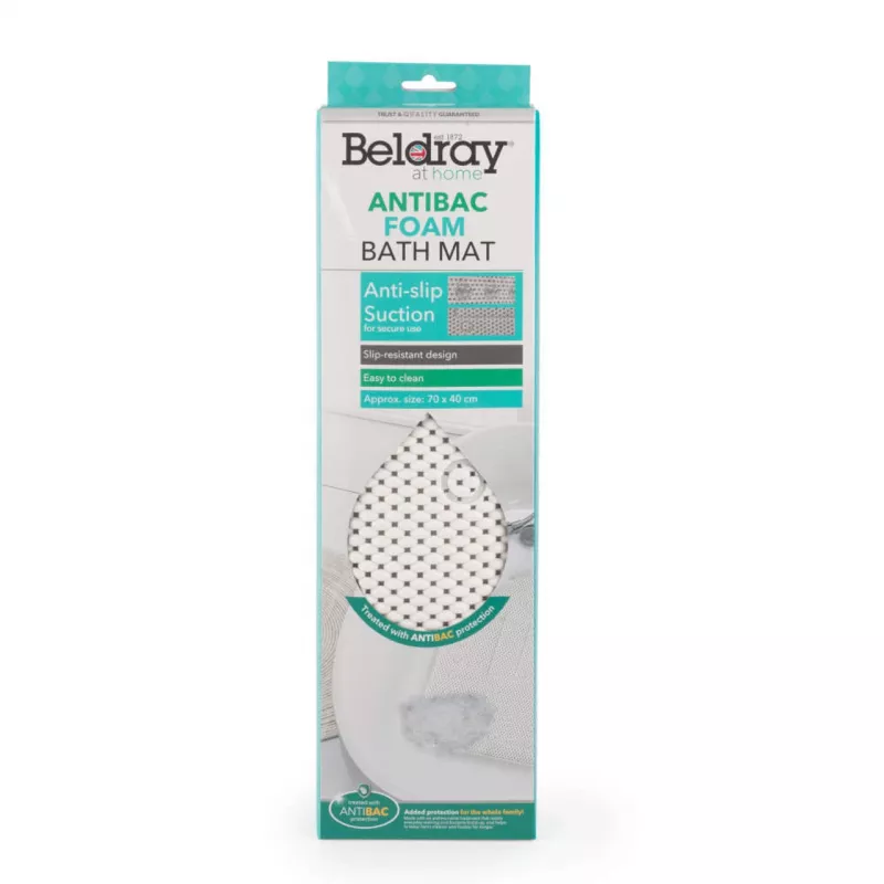 Badmat Beldray LA032722UFFEU7 Antibac Foam – badkamer-vloermat met antibacterieel schuimoppervlak
