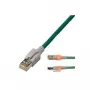 EasyLan DualBoot LED-patchkabel RJ45 S/FTP Cat.6 (klasse E) - met saCon-stekker - LSOH - turquoise - 1