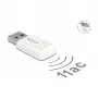 WLAN-netwerkkaart DeLOCK 12770 USB 5000 Mbit/s draadloos wit