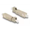 DeLOCK hybridekoppeling voor glasvezel SC simplex stekker naar LC simplex bus beige
