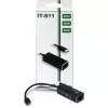 Inter-Tech Argus IT-811 - netwerkadapter - USB-C - Gigabit Ethernet - zwart (88885438)