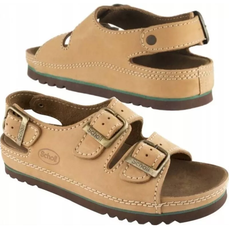Comfortabele Scholl AIR BAG BACK STRAP BRONZE sandalen 39