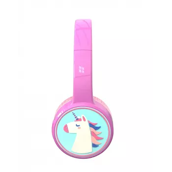 Denver BTH-106P koptelefoon/headset bedraad & draadloos hoofdband gesprekken/muziek Bluetooth roze