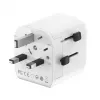 Reisvoeding GEMBIRD TPA-EU1A1C20-01-W 20W, USB-A 18W + USB-C 20W, Schuko-stopcontact, ingang 100–250 V