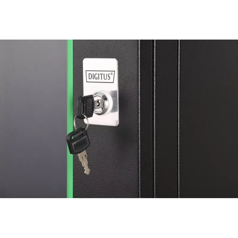 Wandgemonteerde schakelkast DIGITUS Dynamic-N 9U, 600x450 mm (BxD), IP20, slot met sleutel, ongemonteerd