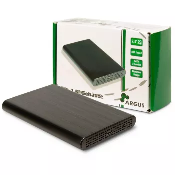 HDD-behuizing Inter-Tech 88884122 zwart 2.5 inch