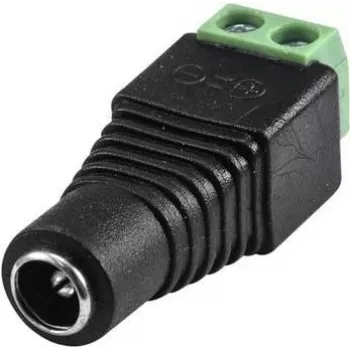 DC-voedingsadapterstekker EUROLITE 50532020 — holtestekker naar schroefklemadapter