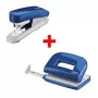 Perforator- en nietmachineset NOVUS E210 perforator + E15 nietmachine, blauw