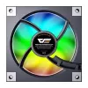 120mm computercaseventilator Darkflash DM20 zwart, 3-pins aansluiting, standaard luchtstroom