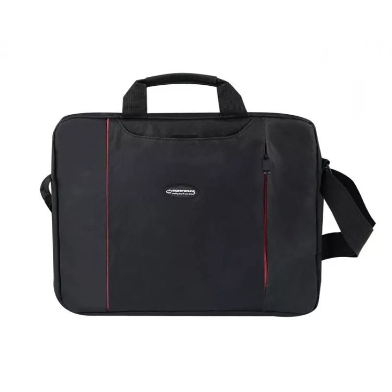 Esperanza SALERNO 39,6 cm (15,6) Toploader-tas zwart, rood