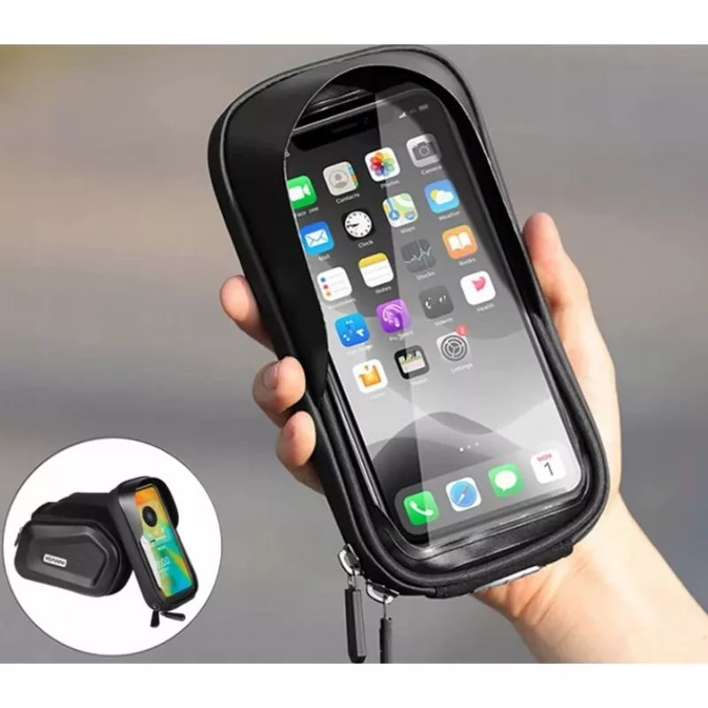 Extralink fietstas, waterdichte frametas met telefoonhoesje