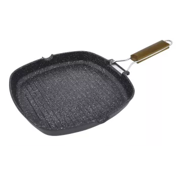 Grillpan JATA GMA28 Kilimanjaro vierkant zwart