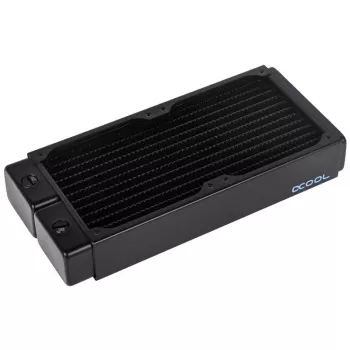 Alphacool 11992 - waterkoeler - acetaal - acryl - aluminium - messing - koper - nikkel - roestvrij staal - zwart - transparant - 1/4 - 60 °C - 0,8 bar (11992)