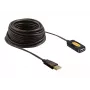 USB-kabel DeLOCK 82446 USB 2.0 10m zwart