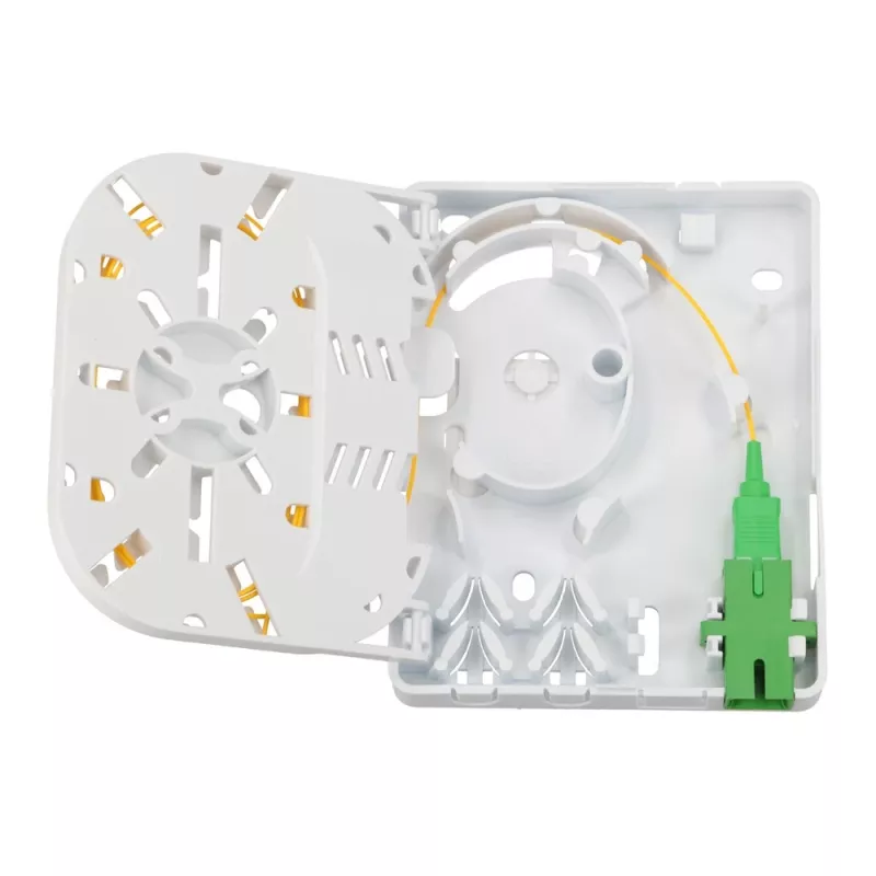 Extralink Olivia glasvezelbox, 2 lassen, met pigtail en SC/APC adapter