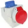 Industriële contactdoos Bachmann 910.002, 5P, 400 V, 16 A, IP44, polycarbonaat, blauw/rood/wit