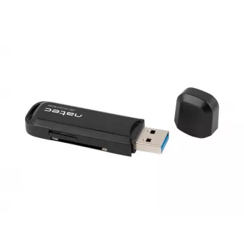 Kaartlezer NATEC Scarab 2 USB 3.2 Gen 1 Type-A — microSD-/SD-ondersteuning, 5000 Mbit/s, zwart