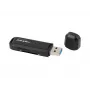 Kaartlezer NATEC Scarab 2 USB 3.2 Gen 1 Type-A — microSD-/SD-ondersteuning, 5000 Mbit/s, zwart