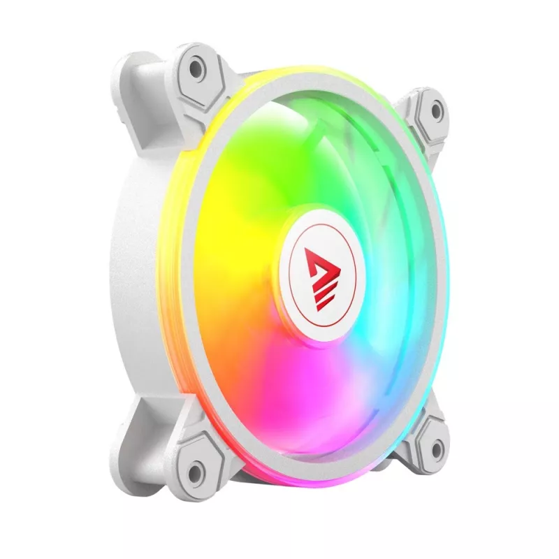 SAVIO FAN-01 WHITE 4-pack 120mm ARGB-ventilatoren inclusief controller en afstandsbediening